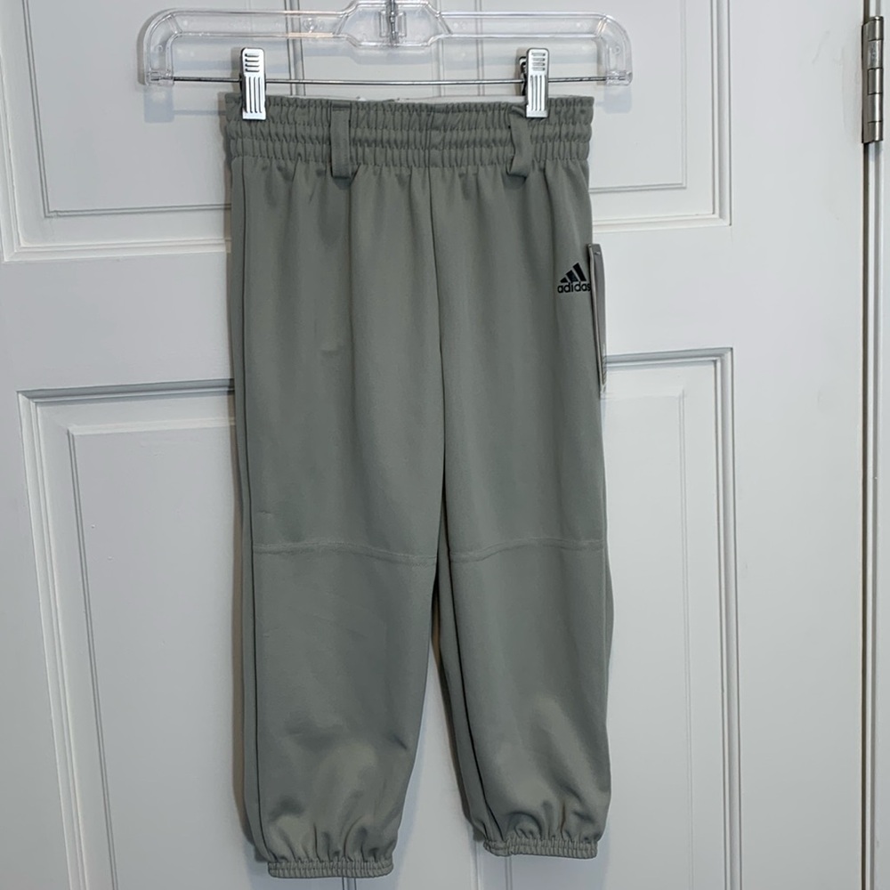 Grey T-ball pants size 6-8 Adidas xs